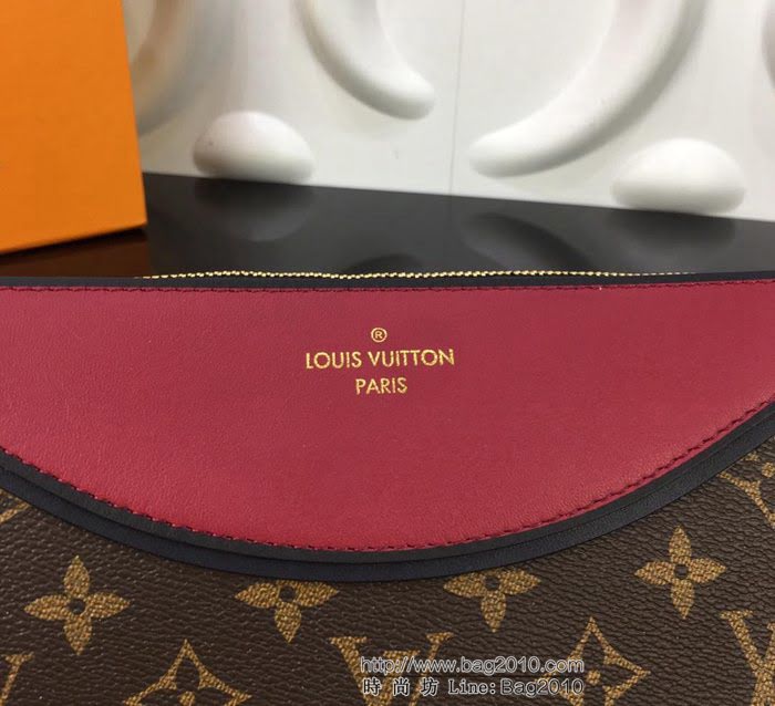 路易威登LV M63936酒紅 頂級原單 Pochette Tuileries手袋 Monogram帆布搭配小牛皮 可作公事包 亦可作手拿包  YDH2586